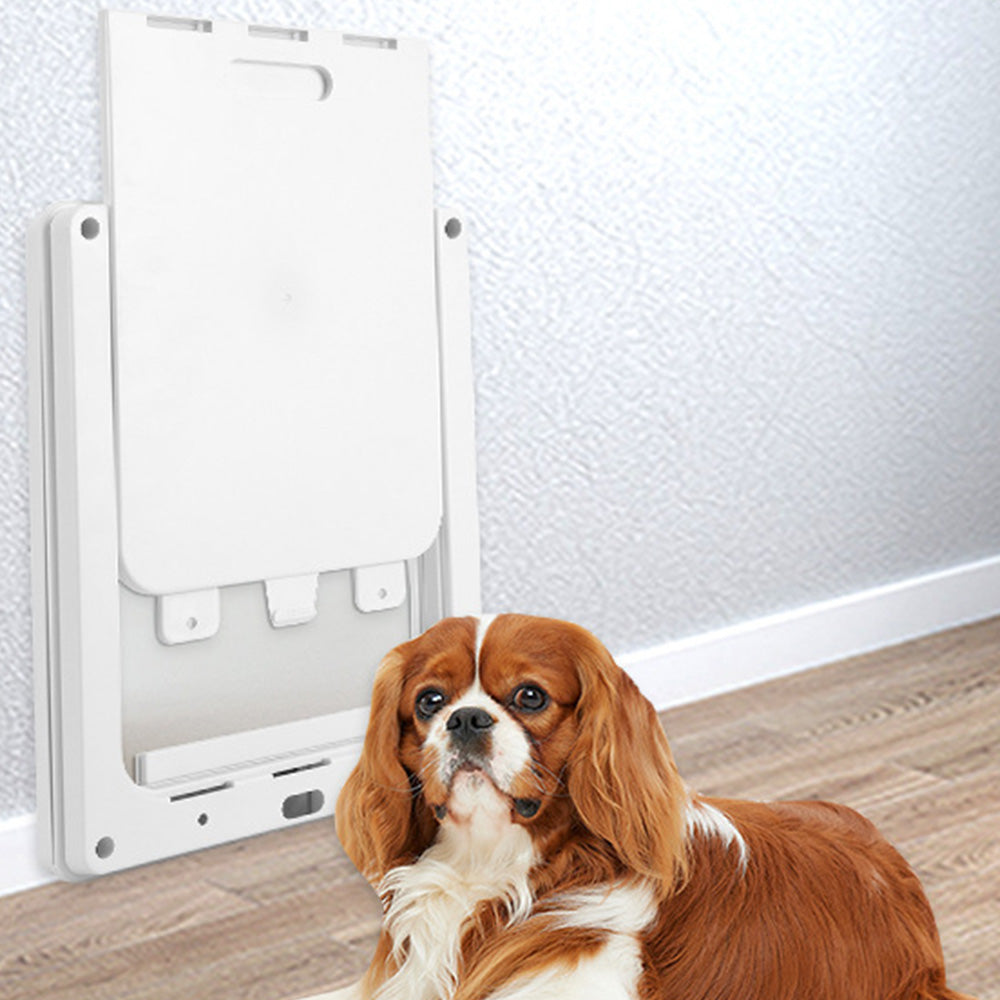 Pet Door for Cats & Dogs with Locking Panel Secure Indoor Outdoor Access