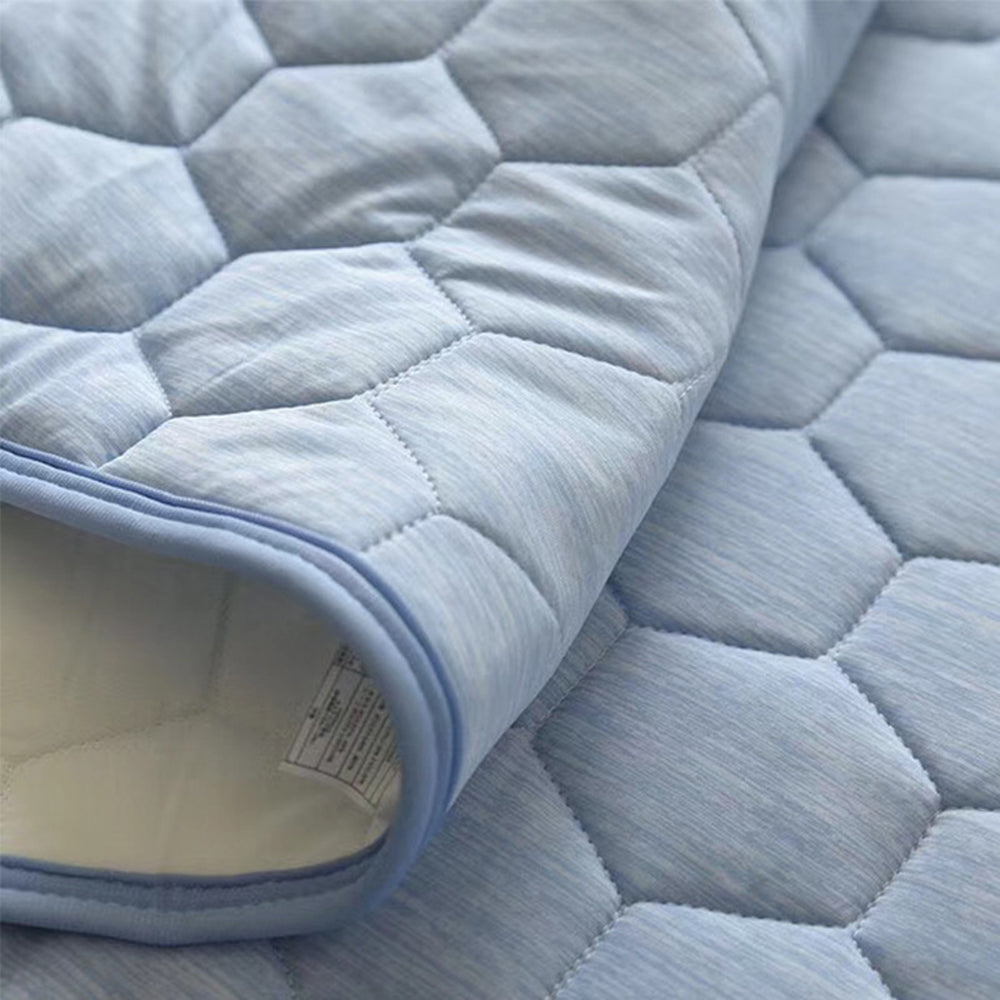 Pillowcase and Pillow Towel Set Cooling Pillow Covering Decorative Cushion Cover Set Blue