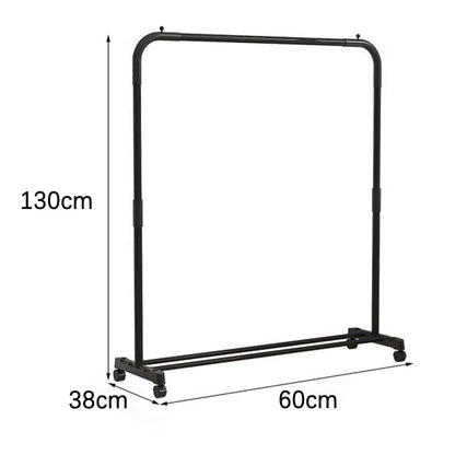 Rolling Clothes Garment Rack with Storage Shelf Clothes Hanging Organizer with Wheels