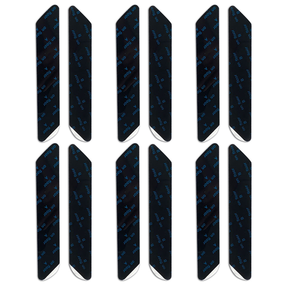 PU Rug Gripper Tape Non Slip Washable Reusable Carpet Stickers - Black