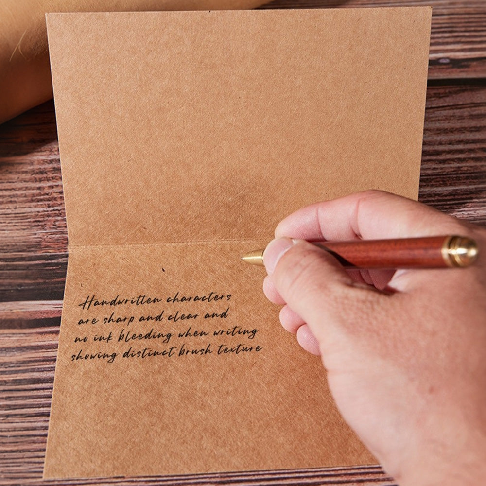 20 Sets Blank Folded Greeting Cards and Self Seal Envelopes - Khaki