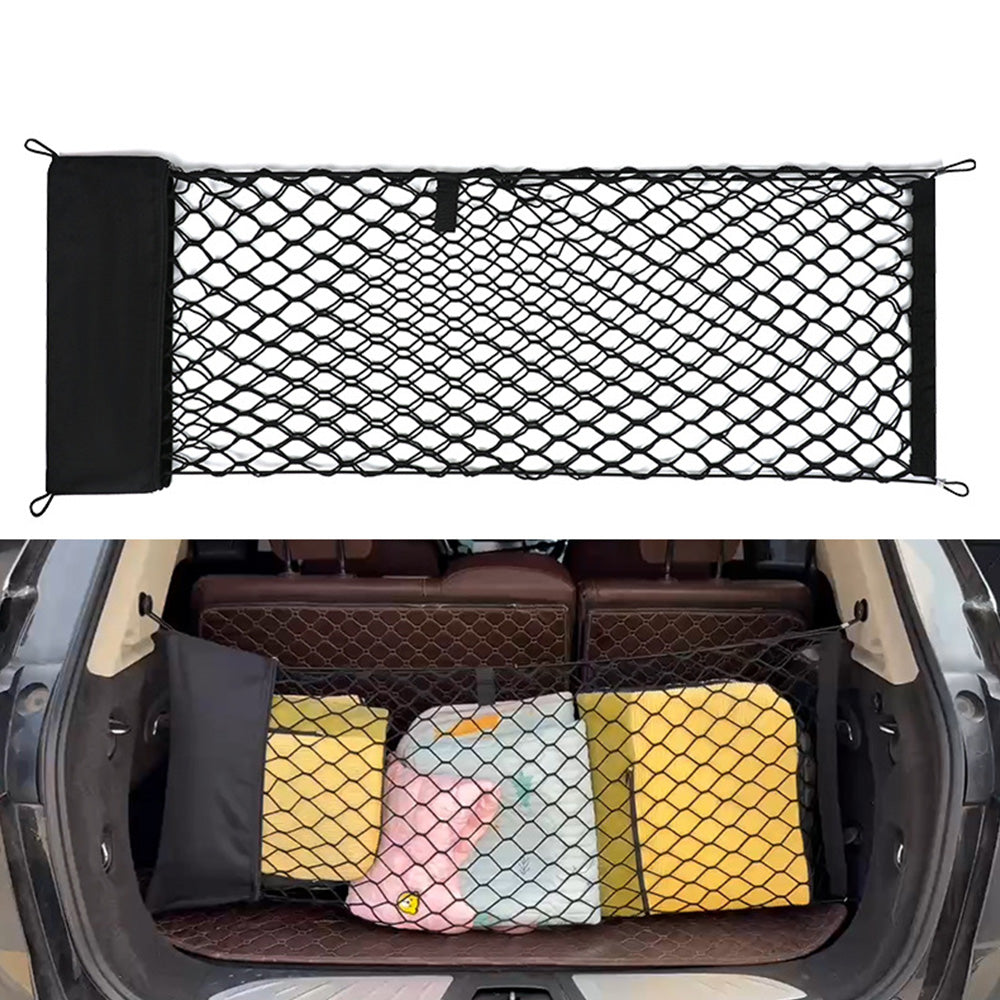 Universal SUV Cargo Net with Storage Bag ââ‚?Trunk Organizer for Car