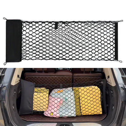 Universal SUV Cargo Net with Storage Bag ââ‚?Trunk Organizer for Car