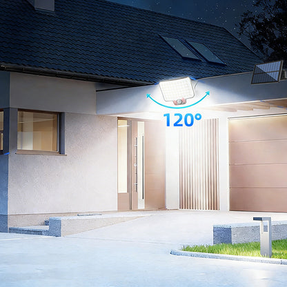 240LED Solar Motion Sensor Light Outdoor Wall Security Garden Flood Lamp IP44 Waterproof