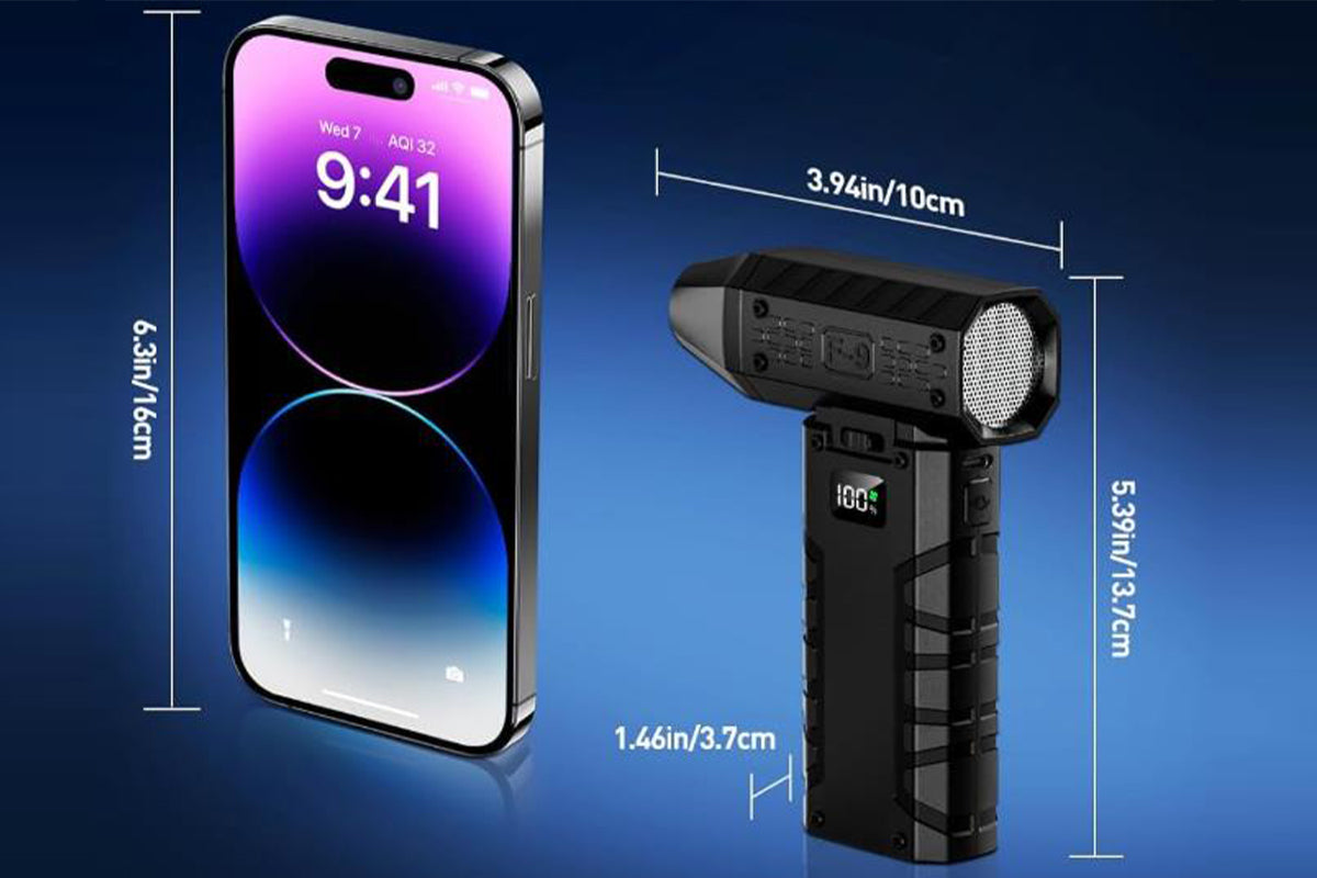 Compressed Air Duster 130000RPM Electric Air Blower for Computer Keyboard