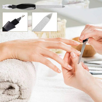 25Pcs Set Pedicure Kit Nail Care Tools Foot Rasp Foot Dead Skin Remover
