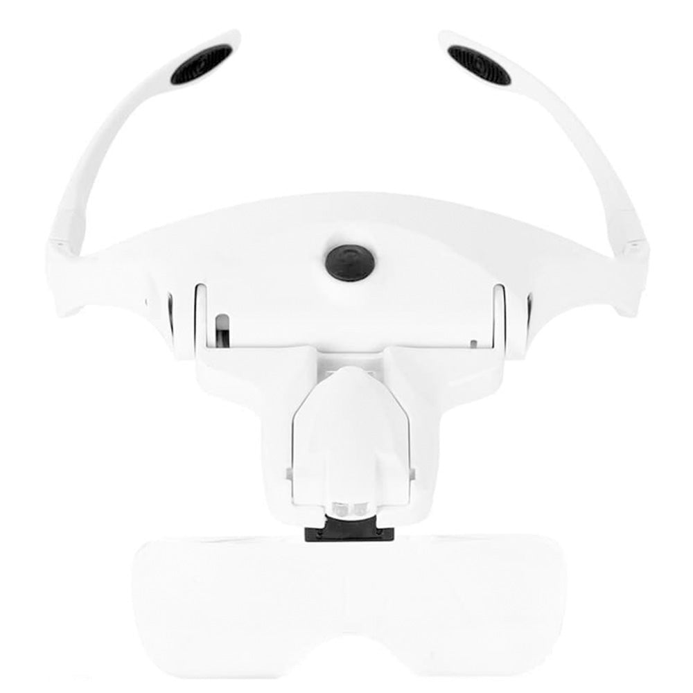 USB Rechargeable LED Head Optical Glasses for Reading and Crafting