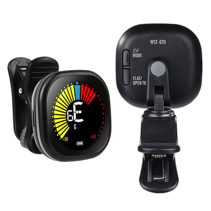Rechargeable Automatic Clip-On Guitar Tuner for Guitar Violin and Ukulele