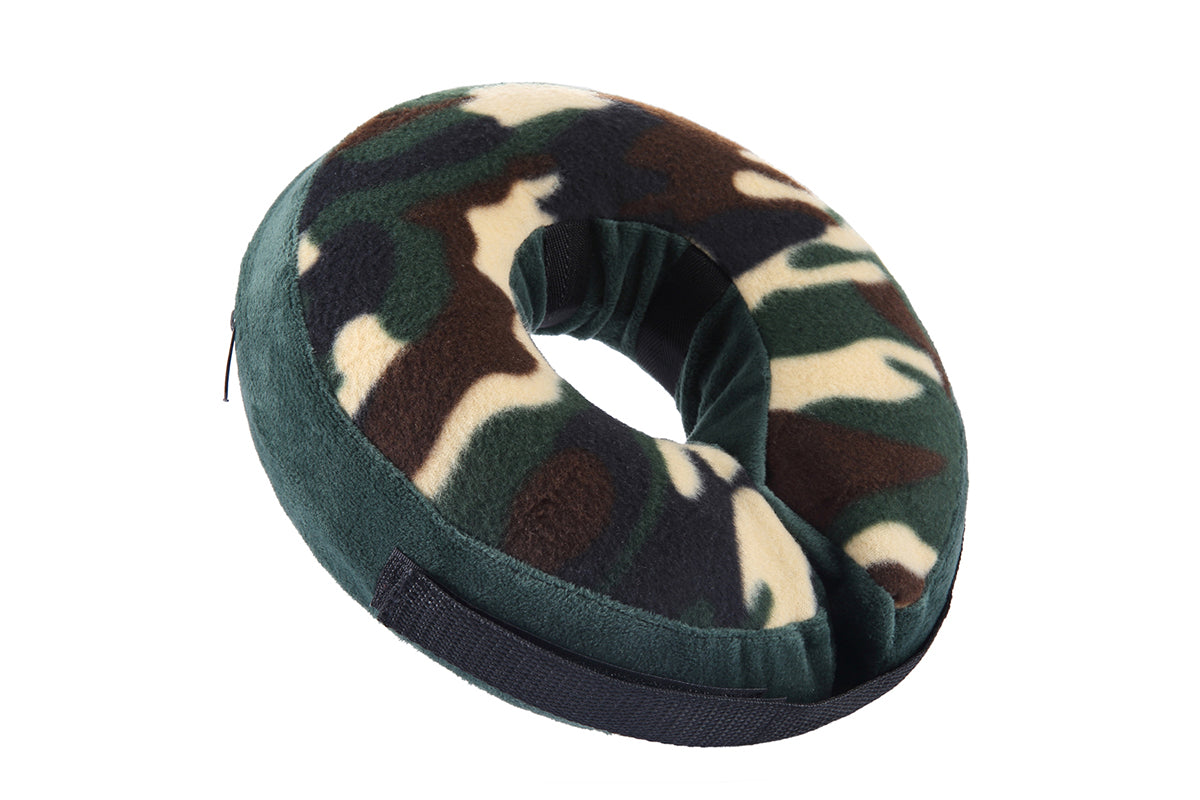 Inflatable Pet Protective Collar - Green camo