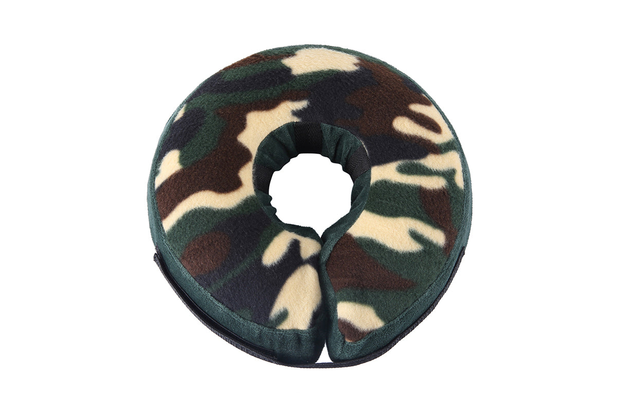 Inflatable Pet Protective Collar - Green camo