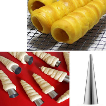 20Pcs Baking Cones Large Cream Cake Bread Horn Mould-L