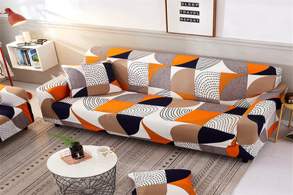 Stretch Sofa Covers High Stretch Lounge Slipcover Protector Universal Sofa Couch Cover Furniture Protector-Geometric