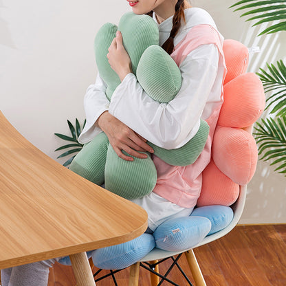 Cute Daisy Pillow Cushion Flower Floor Pillow Seating Cushion Flower Floor Plush Pillow Seating Cushion Bedroom-Green