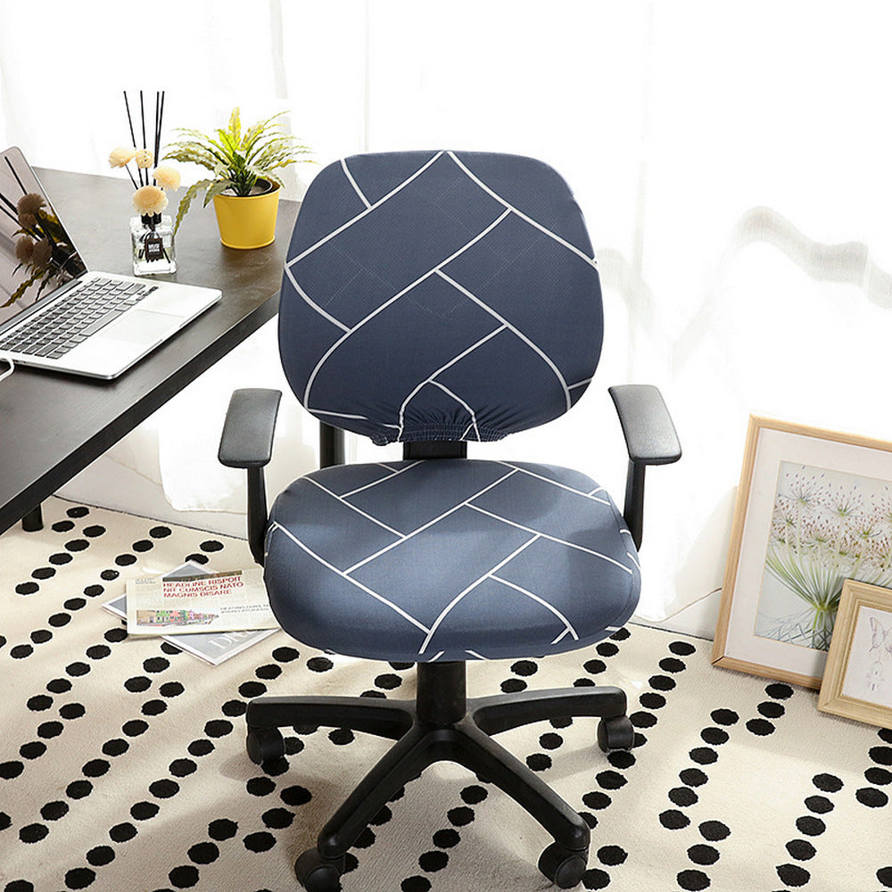 Chair Cover 2Pcs Stretchable Gaming Chair Cover Office Slipcover Rotating Chair Stretch Seat Covers Protector-Style 4
