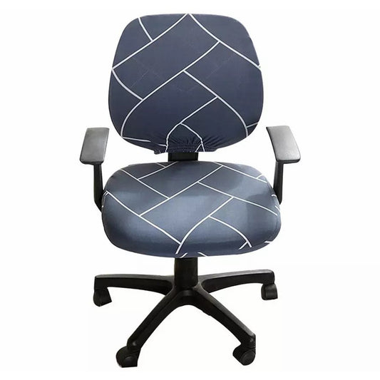 Chair Cover Stretchable Gaming Chair Cover Office Slipcover Rotating Chair Stretch Seat Covers Protector-Style 4