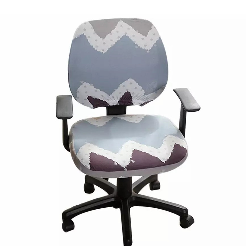 Chair Cover Stretchable Gaming Chair Cover Office Slipcover Rotating Chair Stretch Seat Covers Protector-Style 2