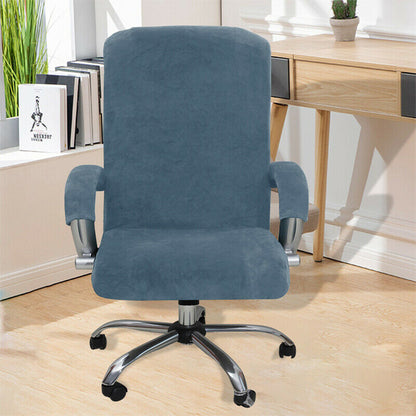 Chair Cover Gaming Chair Cover Stretch Velvet Gaming Seat Chair Protector with Armrest Covers -Blue