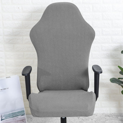 Chair Cover 2Sets Elastic Gaming Chair Cover Anti-dust Stretch Seat Chair Cover-Grey