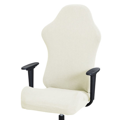 Chair Cover Elastic Gaming Chair Cover Anti-dust Stretch Seat Chair Cover-White