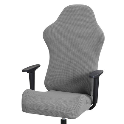 Chair Cover 2Sets Elastic Gaming Chair Cover Anti-dust Stretch Seat Chair Cover-Grey