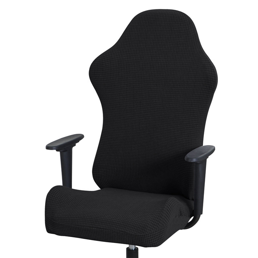 Chair Cover Elastic Gaming Chair Cover Anti-dust Stretch Seat Chair Cover-Black