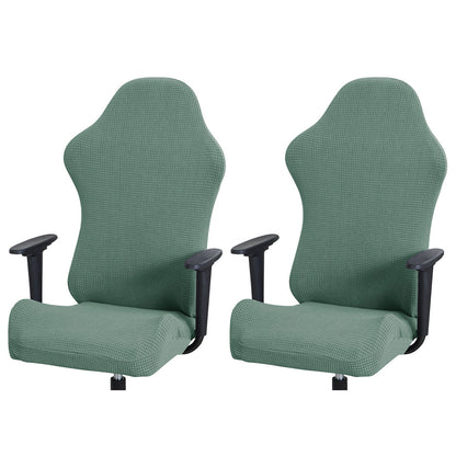 Chair Cover 2Sets Elastic Gaming Chair Cover Anti-dust Stretch Seat Chair Cover-Green