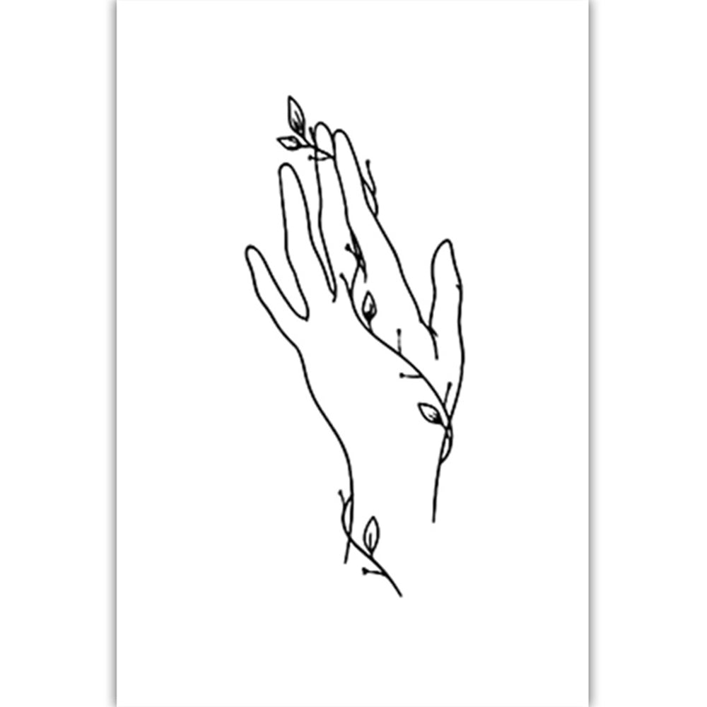 Wall Art Set of Line Art Prints Abstract Figure Printing Canvas Modern Wall Art Home Decor-Style 3