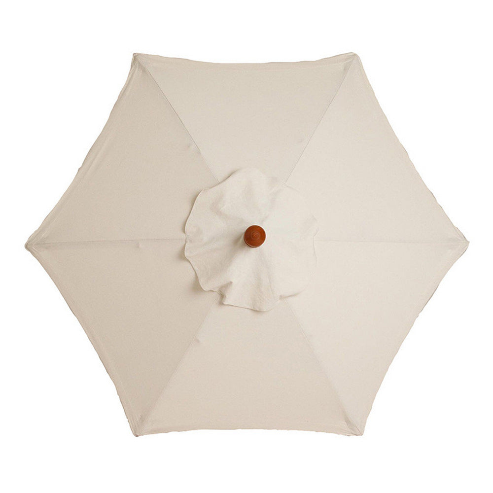 Patio Umbrella Replacement Outdoor Canopy Table Market Yard Umbrella Top Cover -Beige