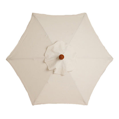 Patio Umbrella Replacement Outdoor Canopy Table Market Yard Umbrella Top Cover -Beige