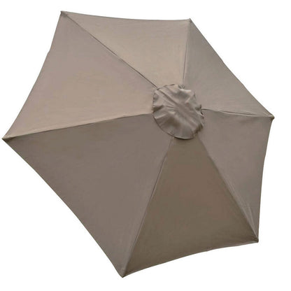 Patio Umbrella Replacement Outdoor Canopy Table Market Yard Umbrella Top Cover -Khaki