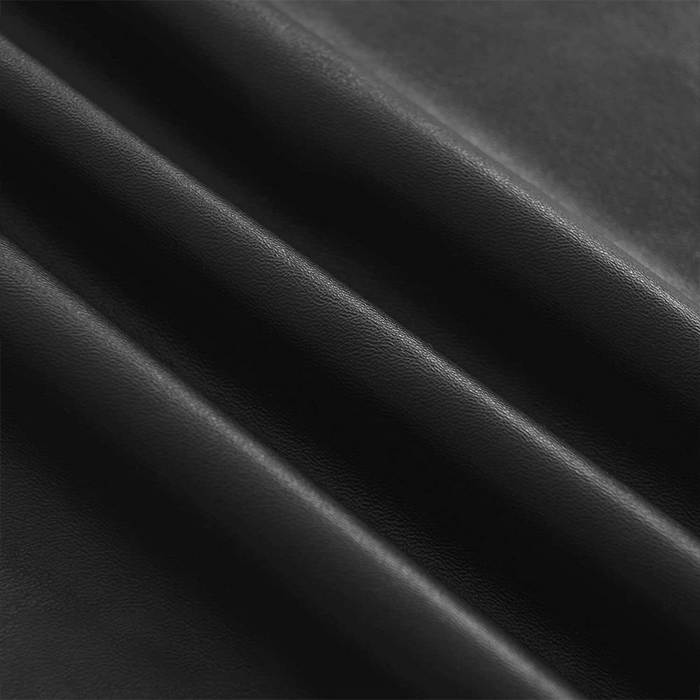 Chair Cover 2-Pack Waterproof PU Leather Dining Chair Covers Chair Slipcover -Black