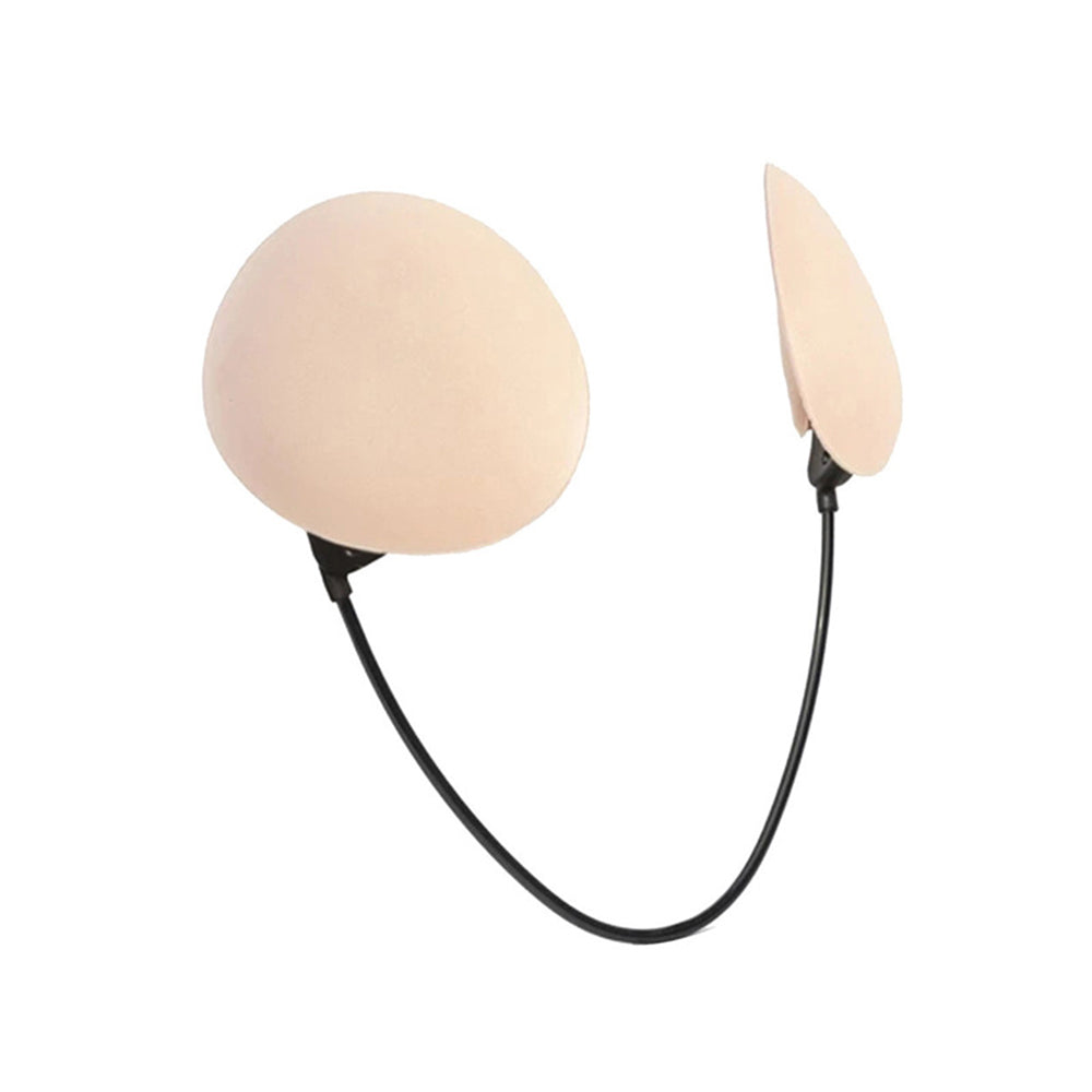 2X Women Invisible Push Up Frontless Bra Kit Nude Black