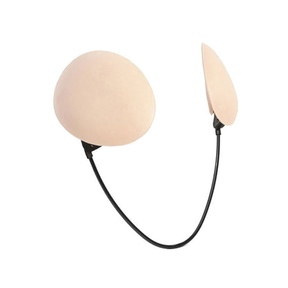 2X Women Invisible Push Up Frontless Bra Kit Nude Black