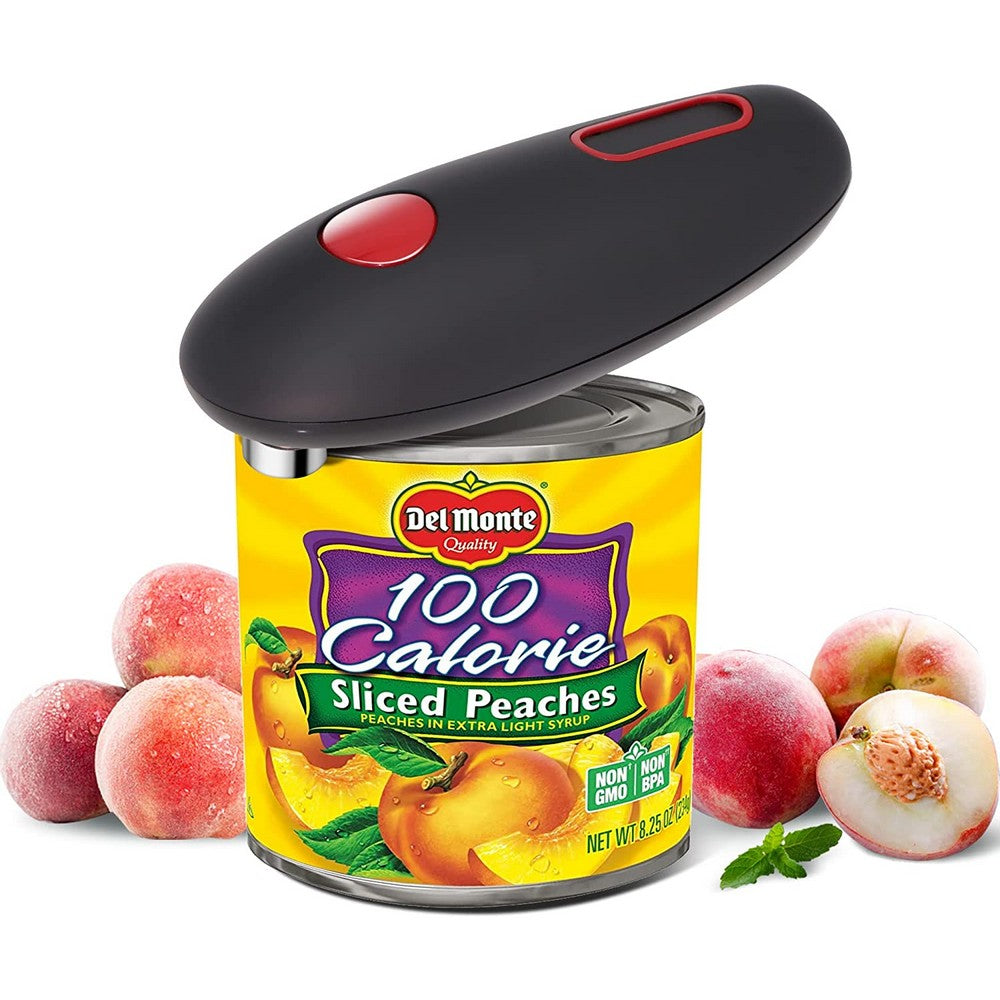 Universal One Touch Electric Can Opener Prime Smooth Edge Safe Labor Saving
