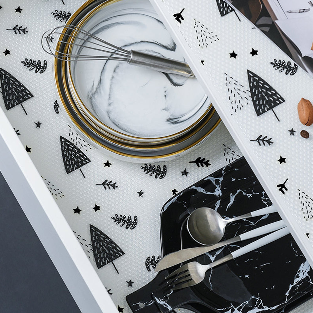 2 Rolls Kitchen Cabinets Shelf Liner Leaves and Trees