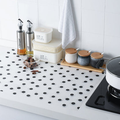 2 Rolls Kitchen Cabinets Shelf Liner Trees and Dots