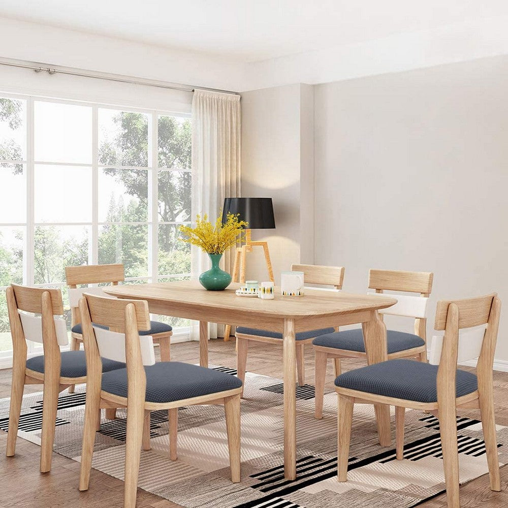 Chair Cover 2-Pack Stretch Chair Seat Covers for Dining Chairs -Light Gray