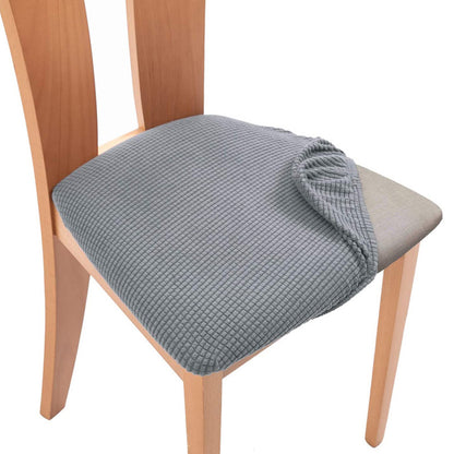 Chair Cover 4-Pack Stretch Chair Seat Covers for Dining Chairs -Light Gray