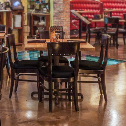 Chair Cover Stretch Chair Seat Covers Dining Chair Covers Seat Slipcover Protectors-Black