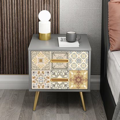 Wall Art 10pcs Moroccan Style Tile Wall Stickers Removable Decorative Kitchen Bathroom Stickers-Style 4