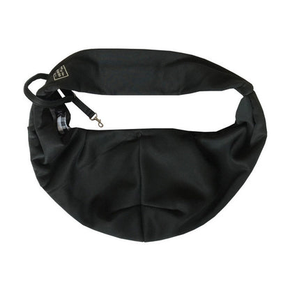 Reversible Pet Cat Sling Carrier Bag Puppy Travel Bag with Phone Pocket Black
