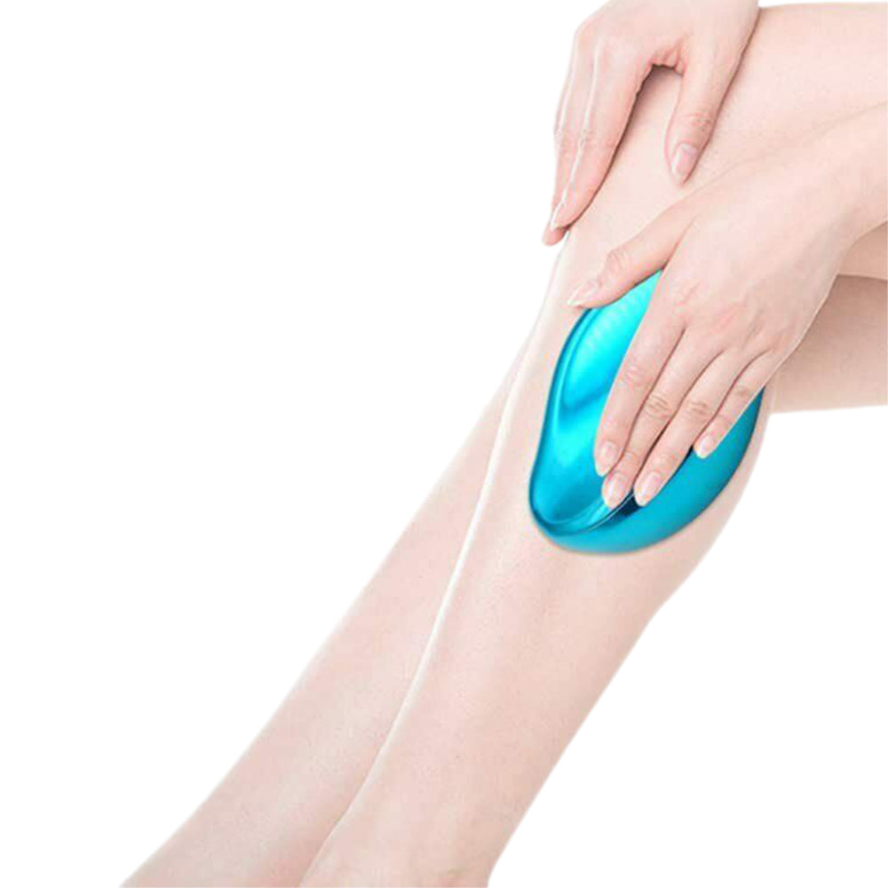 2pcs Hair Eraser Reusable Painless Unisex Physical Epilators Hair Removal Tool for Back Legs Arms -Blue and black