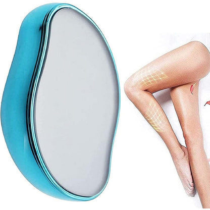 2pcs Hair Eraser Reusable Painless Unisex Physical Epilators Hair Removal Tool for Back Legs Arms -Blue and black