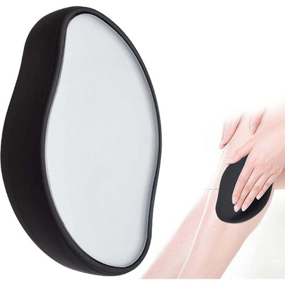 2pcs Hair Eraser Reusable Painless Unisex Physical Epilators Hair Removal Tool for Back Legs Arms -Black and gold