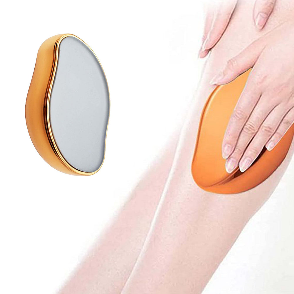 2pcs Hair Eraser Reusable Painless Unisex Physical Epilators Hair Removal Tool for Back Legs Arms -Black and gold