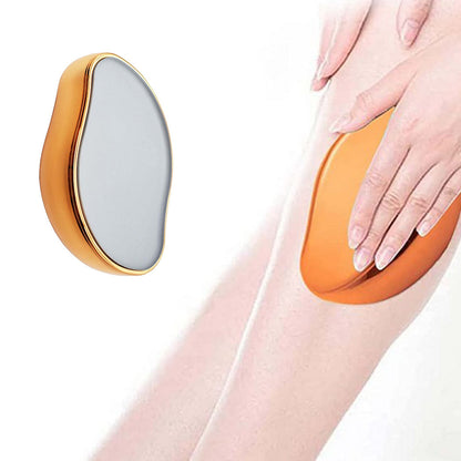 2pcs Hair Eraser Reusable Painless Unisex Physical Epilators Hair Removal Tool for Back Legs Arms -Black and gold