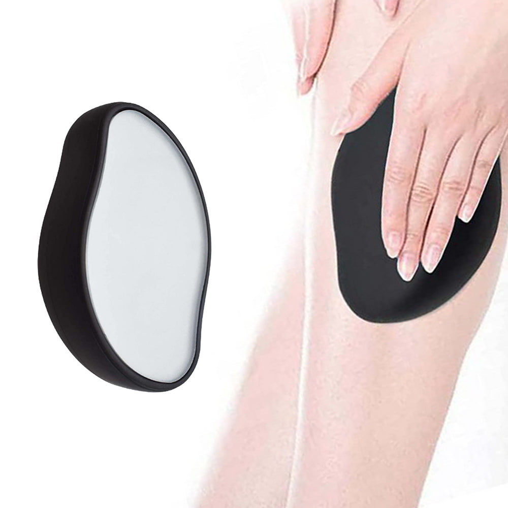 2pcs Hair Eraser Reusable Painless Unisex Physical Epilators Hair Removal Tool for Back Legs Arms -Black and gold