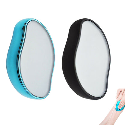 2pcs Hair Eraser Reusable Painless Unisex Physical Epilators Hair Removal Tool for Back Legs Arms -Blue and black