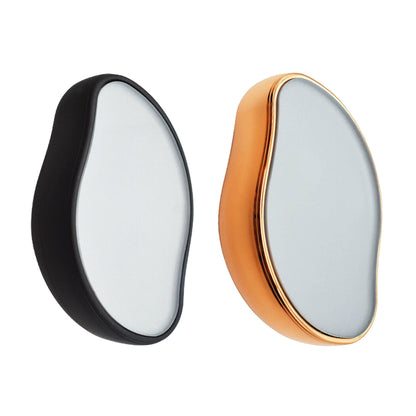 2pcs Hair Eraser Reusable Painless Unisex Physical Epilators Hair Removal Tool for Back Legs Arms -Black and gold