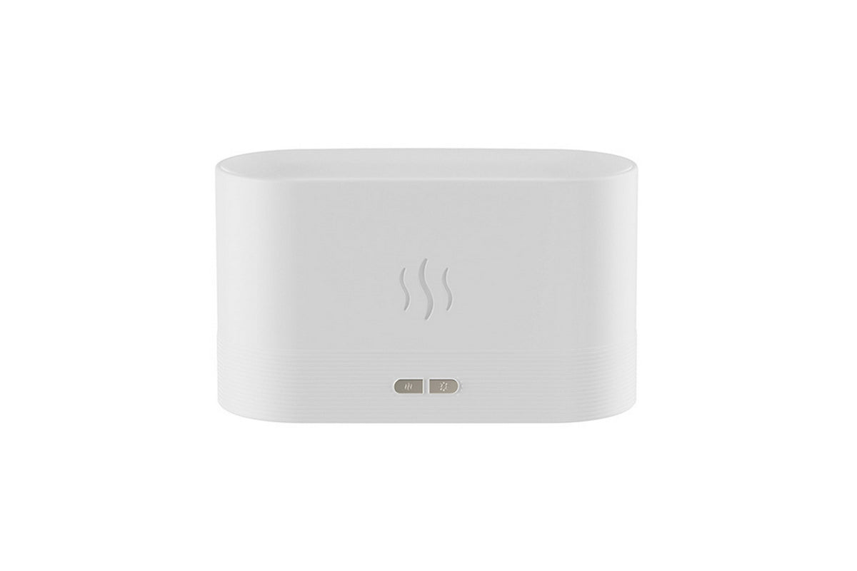 Flame Air Diffuser Humidifier Quiet Aroma Diffuser Noiseless Essential Oil Aromatherapy Diffuser-White